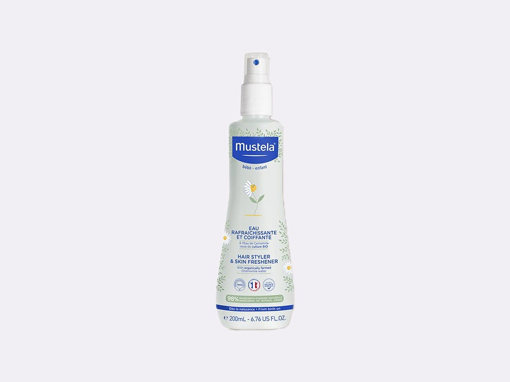 Mustela Eau Rafraichissante et Coiffante Bébé à l'eau de Camomille Bio 200ml