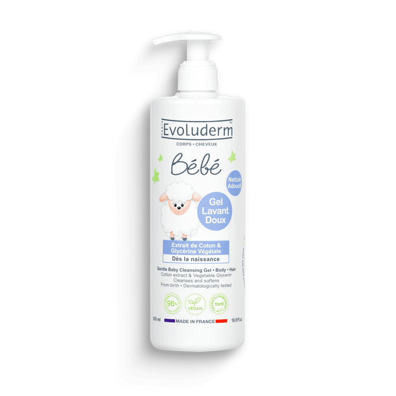 Evoluderm Gel Lavant Doux Corps &amp; Cheveux Bébé 500ml