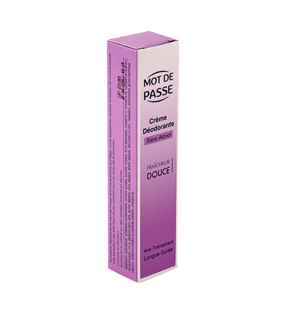 Mot De passe  Creme  Deodorante  Sans  Alc fdouce