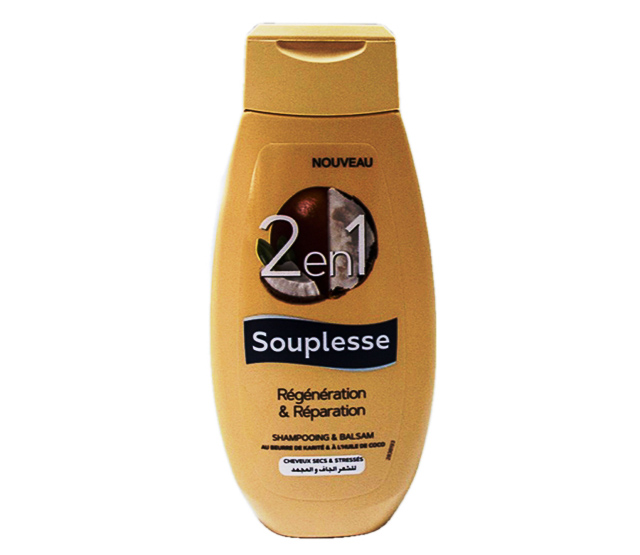 Souplesse Shampoing  2en1  Regenration  Et reparation