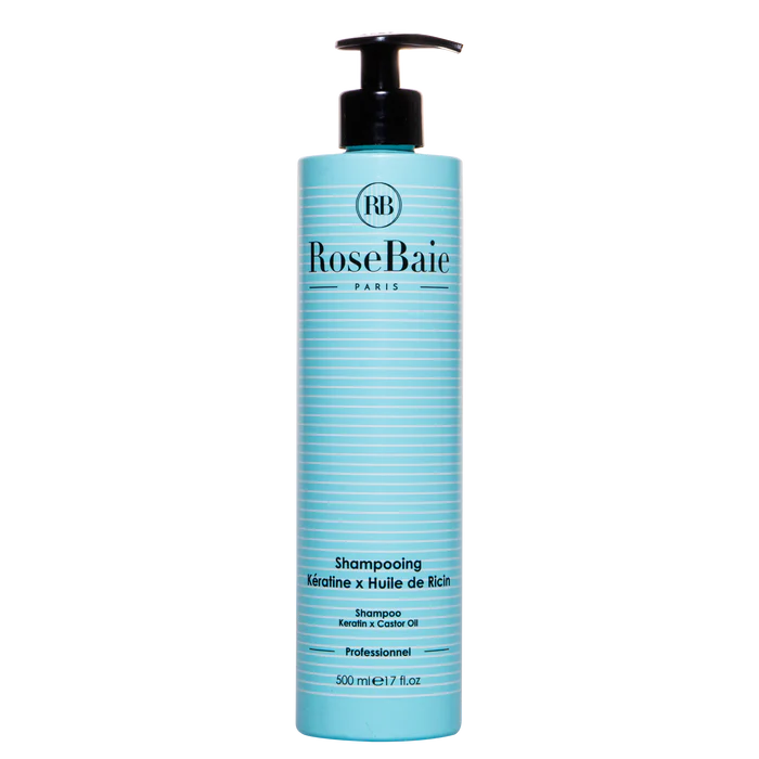 RoseBaie Shampoing Kératine X Huile de Ricin 500ml