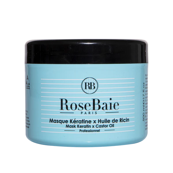 RoseBaie Masque Kératine X Huile de ricin 500ml