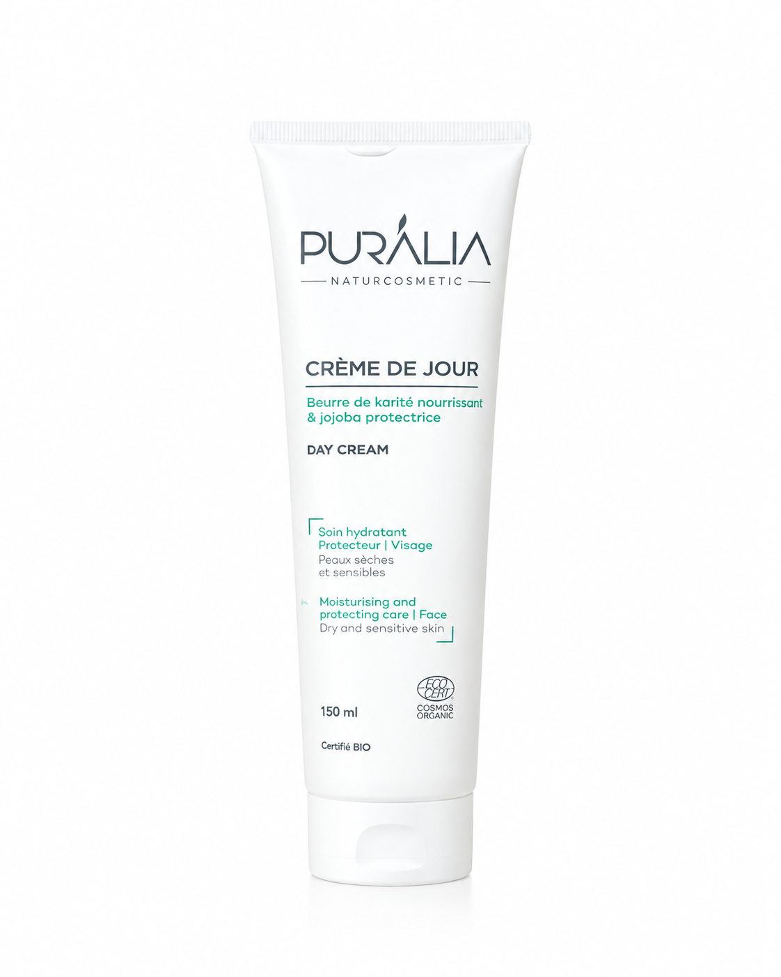 Puralia Crème de jour Certifié BIO Peaux sèches et sensibles 150ml
